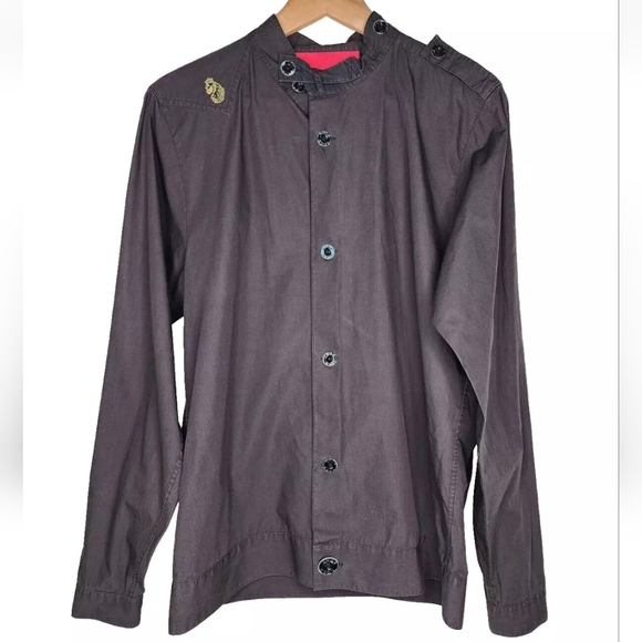 United Kingdom of Luke 1977 Overshirt Jacket in Black Size M - Picture 1 of 10